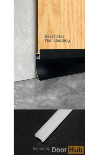 4cm Inset LED Skirting Board | FLL-A-8-A4-9 Concealed Light Baseboard | DoorHub UAE